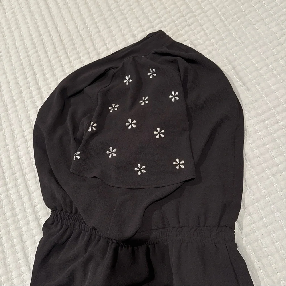 MICHAEL Michael Kors Black Jumpsuit with Silver Accents - Picture 4 of 7